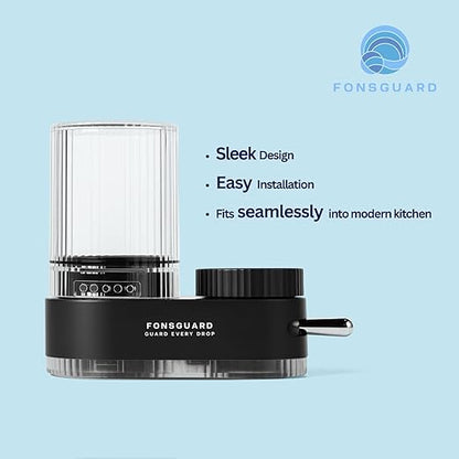 FonsGuard Water Faucet Filter, for Kitchen Sink and Bathroom Sink, for Tap Water, NSF Certified, High Efficiency Removes 99% Chlorine & Odor, Easy Installation (1 Filter System with 1 Filter)