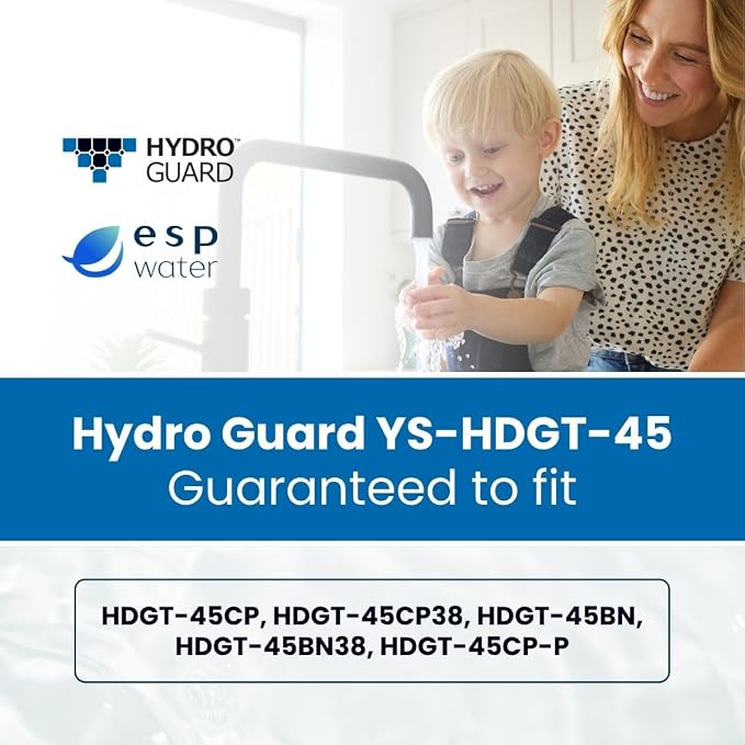 Hydro Guard Annual RO Filter Replacement Kit - Membrane Sold Separately, Includes HDGT-SED5, HDGT-CB5, HDGT-CB5P, Fits HDGT-45 Reverse Osmosis Drinking Water Series Systems