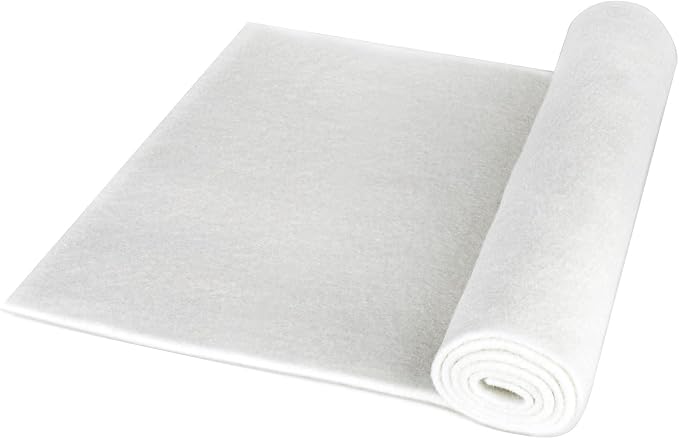 hygger 100 Micron Aquarium Filter Pad Extra Fine Filter Floss for Fish Tank Poly Filter Media Wool Water Polishing Felt 12"x 100"