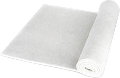 hygger 100 Micron Aquarium Filter Pad Extra Fine Filter Floss for Fish Tank Poly Filter Media Wool Water Polishing Felt 12"x 100"