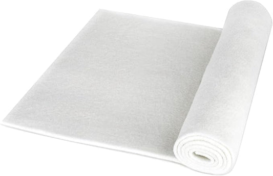 hygger 100 Micron Aquarium Filter Pad Extra Fine Filter Floss for Fish Tank Poly Filter Media Wool Water Polishing Felt 12"x 100"