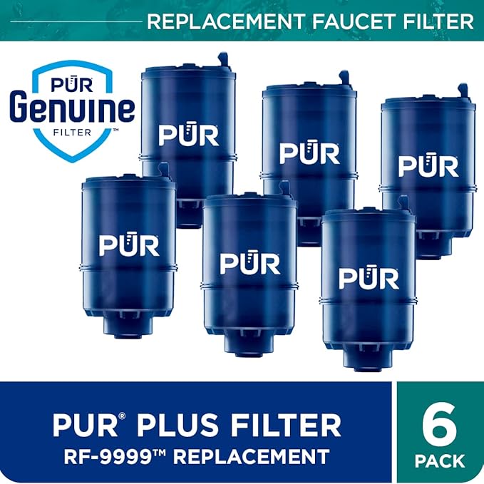 PUR Plus Faucet Mount Water Filtration System (PFM350V) and Replacement Filters (RF99996)