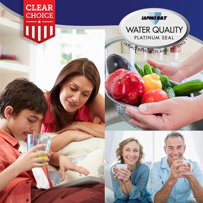 Clear Choice Taste Filter Replacement for Maytag UKF7003 FILTER7 Filter Compatible with EFF-6014A HDX-FMM-1 FMM-1 MYRF-100 Refrigerator Water Filter, NSF/ANSI 42, Box of 2, Made in the USA