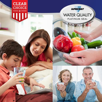 Clear Choice Taste Filter Replacement for Maytag UKF7003 FILTER7 Filter Compatible with EFF-6014A HDX-FMM-1 FMM-1 MYRF-100 Refrigerator Water Filter, NSF/ANSI 42, Box of 6, Made in the USA