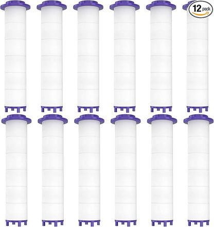 12 Pieces Hydro Jet Shower Head Filter, High Pressure Handheld Vortex Turbo Fan Shower Heads Filter