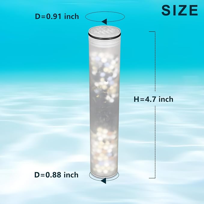 Shower Filter compatible with MakeFit SSJ781/DSSJ781/ DSSJ781-01/DSS1581& HOPOPRO HSF-002 Shower Head Filter Replacement (15 Stage Filters),for Hard Water - Filters Chlorine -4 Pack