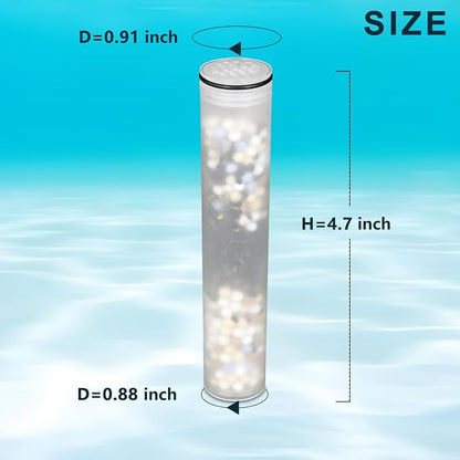 Shower Filter compatible with MakeFit SSJ781/DSSJ781/ DSSJ781-01/DSS1581& HOPOPRO HSF-002 Shower Head Filter Replacement (15 Stage Filters),for Hard Water - Filters Chlorine -4 Pack