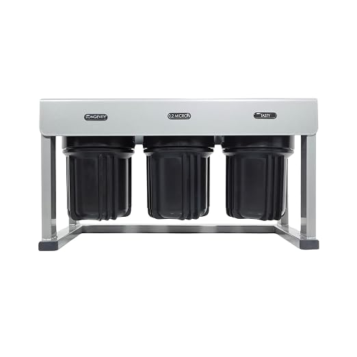 3-Stage Premium 0.2 Micron RV Water Filter System – 0.2 Micron Filtration with Compact 5-Inch Filters for RVs, Vans, and Boats – Premium Protection Against Sub-Micron Particles