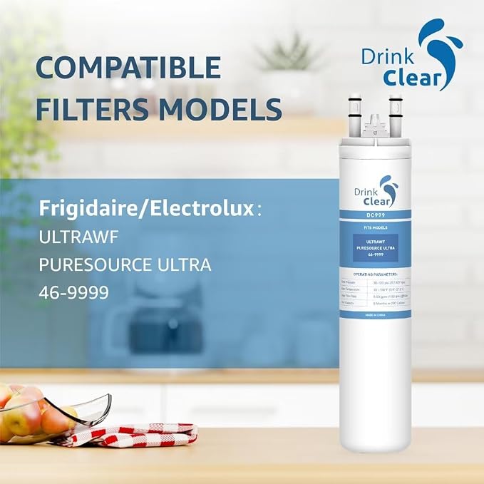 DC999 Replacement for ULTRAWF, 1 Pack | Compatible with ULTRAWF, Pure Source Ultra, Kenmore 9999, 46-9999 Water and Ice, Height 11 inches