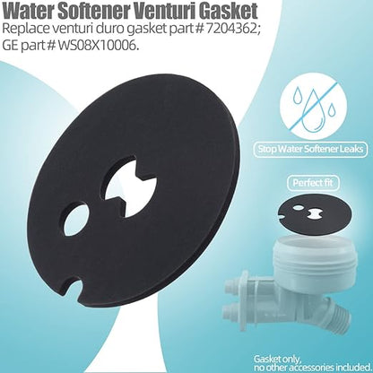 Water Softener Venturi Gasket Compatible with Kenmore, Whirlpool, Morton, GE Water Softener, 7204362 Water Softener Replacement Parts（3 Pack)