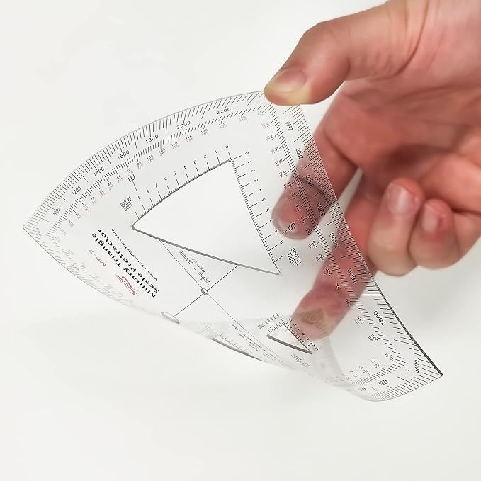 CYA MP-2 GTA 5-2-12 Military Map Protractor - UTM MGRS Coordinate Scale | GTA 5-2-12 equivalent map protractor with degrees, mils & reverse azimuths. Fits 1:10k to 1:250k UTM/MGRS charts.