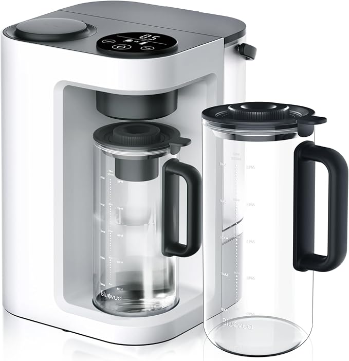 Bluevua RO100ROPOT-Lite(UV) Countertop Reverse Osmosis Water Filter System, White, with One Extra ROPOT-LITE Replacement Carafe, Bundle