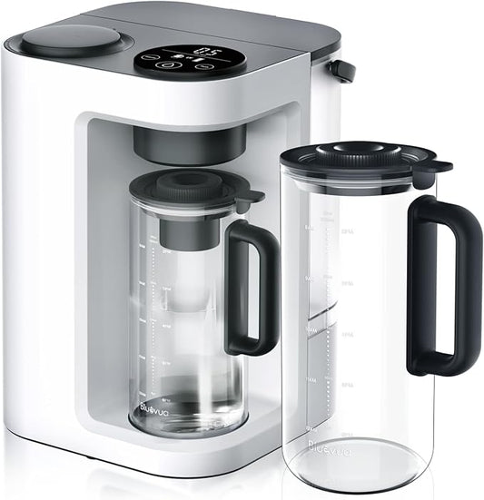 Bluevua RO100ROPOT-Lite(UV) Countertop Reverse Osmosis Water Filter System, White, with One Extra ROPOT-LITE Replacement Carafe, Bundle
