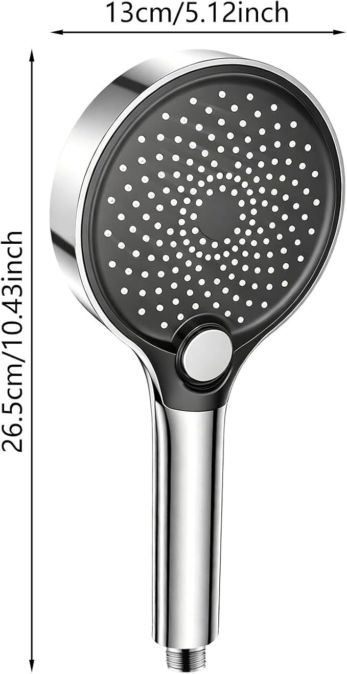 Filtered Shower Head with Handheld, 3 Modes Shower Head for home (Silver) | Filtered Shower Head with Handheld, 3 Mode Water Softener High Pressure Shower Head with Filter for Bathroom Hotel Apartment