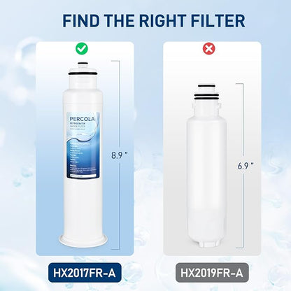 HX2017FR-A/HX2017F-A/HRF266N6CSE1 Water Filter, 1-Pack | Compatible With Hisense HRF266N6CSE, HRF209N6CSE, HRF254N6TSE, HRF254N6DSE, HRF210N6CBE, Mora MRF211N6CSE, MRF266N6CSE