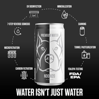 NO DAYS OFF Premium Water - 24 Pack, 8.4 fl oz, Still - 8.1 pH Alkaline Water, Ultra-Purified Reverse Osmosis with Electrolytes & Minerals - Calcium, Magnesium, Potassium - On-the-Go and Bulk Size