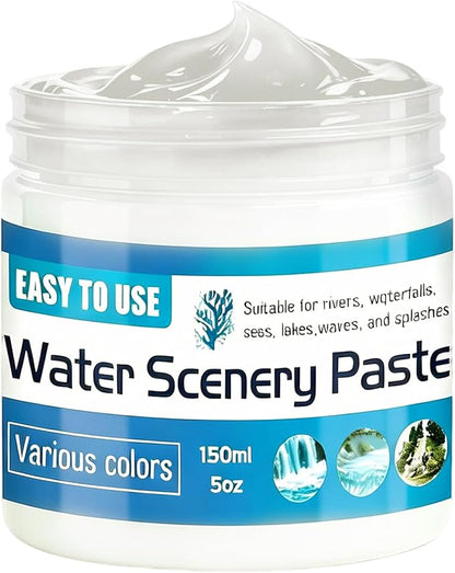 150ml Water Scenery Paster, Paint Mediums & Additives, Water Effect Paste, Suitable For Rivers, Oceans, Lakes, Static Scenes - Model For Aquariums (Transparent)