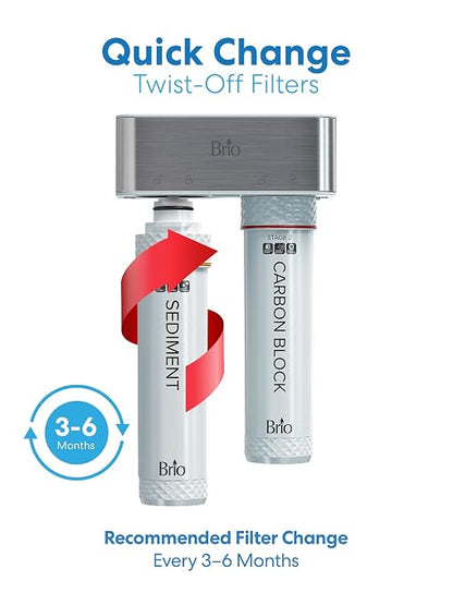 Brio Stage-1 Sediment Water Filter Replacement for Brio Models FUS200R and FUS300R