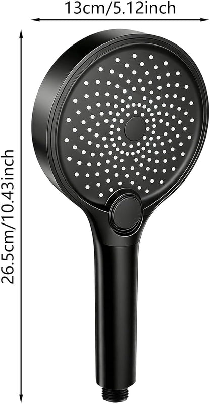 Filtered Shower Head with Handheld, 3 Modes Shower Head for home (Black) | Filtered Shower Head with Handheld, 3 Mode Water Softener High Pressure Shower Head with Filter for Bathroom Hotel Apartment