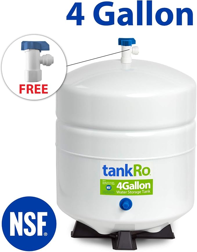 Watts Premier WP531160 RO Pure Plus Reverse Osmosis Water Filter Replacement Kit, Multi, 4 Pack | tankRo RO132-TNK RO Water Filtration System Expansion Tank 4 Gallon Capacity