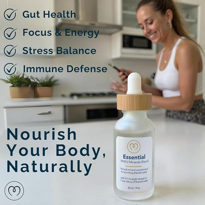MAYU Trace Mineral Drops - 3 Bottles - 80+ Full-Spectrum Ionic Minerals for Water - Great-Tasting Mineral Supplement for Hydration - Magnesium, Potassium & Zinc - No Additives - 90 Servings