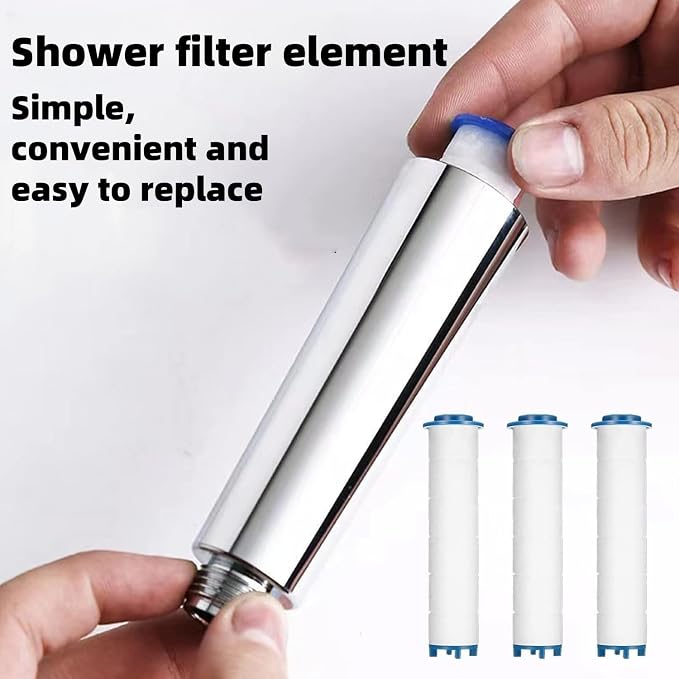 Shower head Filters 10 Pcs, Ion Shower Drops Head Filter, PP Cotton Filtered Shower Handheld, Filter Element Multiple Specifications, Suitable for Different Models of Shower Heads (White, 7cm/2.75in)