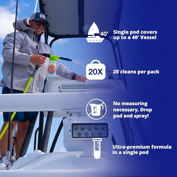 D Vein Salty Dog Salt Cleaner- All-Purpose Salt Remover for Boats, Cars, Houses & More | Eco-Friendly, Safe for All Surfaces | Easy-to-Use Solution for Salt & Grime Removal
