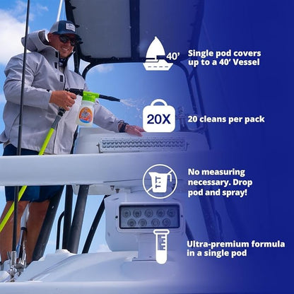 D Vein Salty Dog Salt Cleaner- All-Purpose Salt Remover for Boats, Cars, Houses & More | Eco-Friendly, Safe for All Surfaces | Easy-to-Use Solution for Salt & Grime Removal