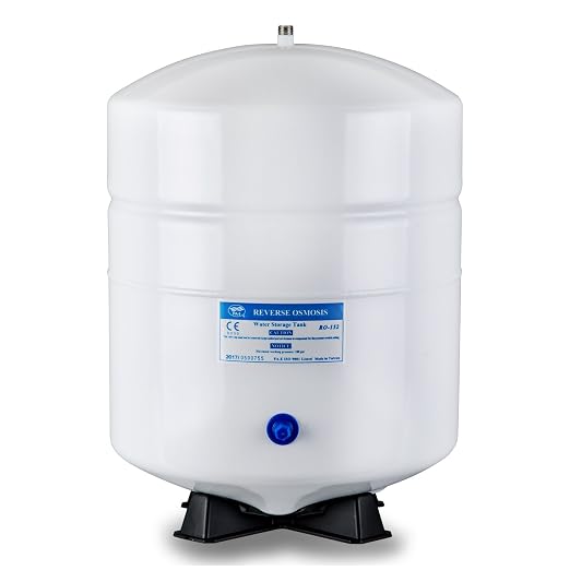 iSpring T55M 5.5 Gallon Water Storage Tank + iSpring ICEK Ultra Safe Fridge Water Line Connection Kit
