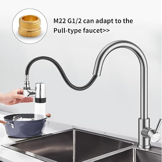 Legionela Faucet Filter Faucet Mount Water Filtration System Tap Filter | Lab Tested & Certified - Log 7 Reduction