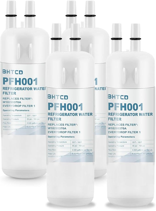 Water Filter Replacement for Whirlpool WRS325SDHZ WRS325FDAM WRS325FDAB | Compatible with WRS325SDHW WRS325SDHB WRS325FDAW WRS325SDHV, 4 pack replacement filters for Whirlpool refrigerators
