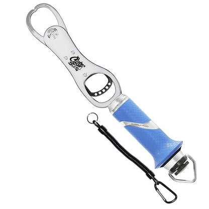 CUDA 11.5" Grip & Scale | Durable For Saltwater and Freshwater Use Up to 50 LBS Fish Scales with Non-Slip Scale Pattern Grip & Stainless Steel Jaws | Lanyard Included