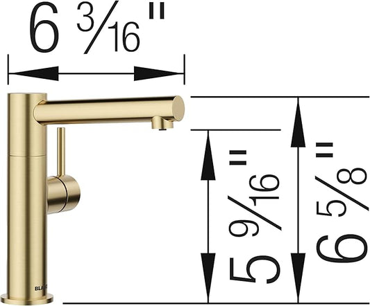 Blanco 527566 Alta II Beverage Faucet with Optional Filtration System - 1.5 GPM - Satin Gold