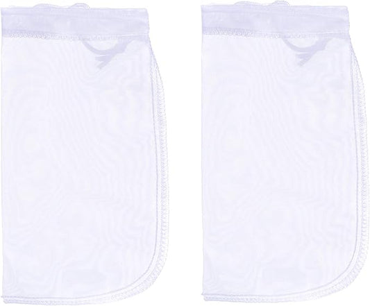 ALEGI 180 Micron Aquarium Filter Media Fine Mesh Bag, 8" by 4" Small Extra Fine Media Bags