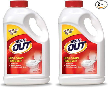 Iron Out Rust Stain Remover Powder, 4 lb 12 oz, 2 Bottles