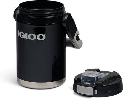 Igloo Rival Fusion 54 Oz Stainless Steel Sport Bottle | Insulated Water Jug | Black
