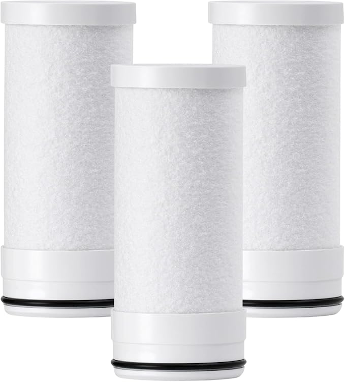Waterdrop FF-03A Water Filter Replacement for Waterdrop WD-FC-06/FC-01/FC-02, Water Filter for Sink Faucet, Faucet Water Filter, Reduces Chlorine, Heavy Metals and Bad Taste, 3 Pack