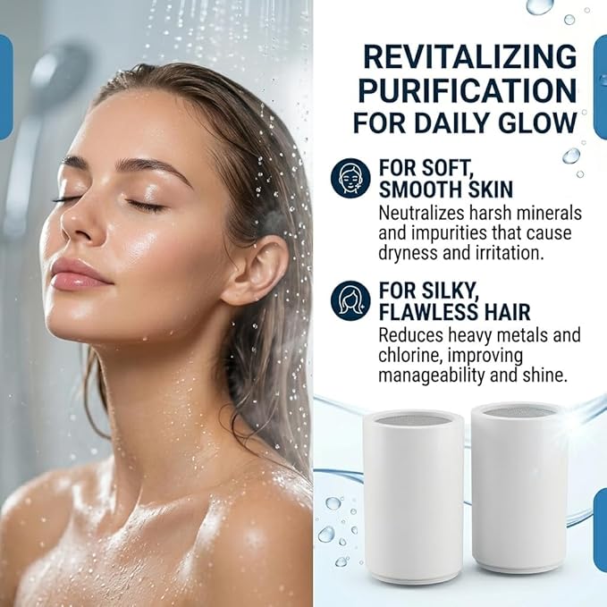 Compatible with Eskin Shower Filter,Replacement Filter Cartridge For Eskiin Shower Head,Removes Hard Water & Chlorine,Improves Water Softening and Filtration(1Pack)