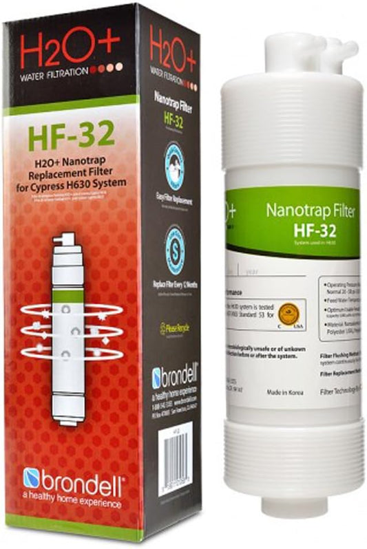 Brondell HF-32 Nanotrap Water Filter Replacement for Cypress Countertop Water Filtration System