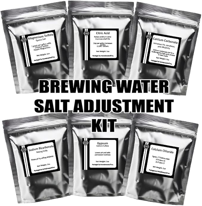 Beer Brewing Salts for Water Adjustment & Building Regional Water Profiles