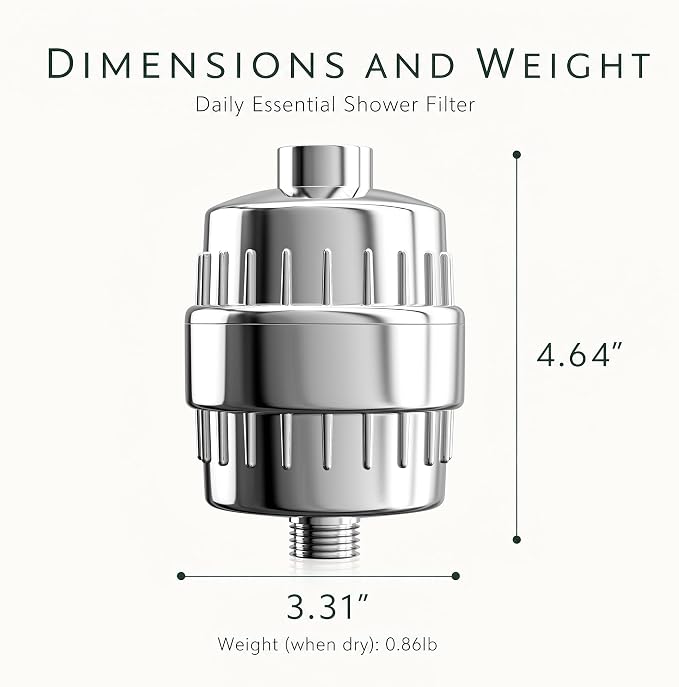 OKPRO Shower Filter – Filter for Chlorine Removal, 20 Stage Filtration | High Output Without Pressure Loss, Purifies Water, Removes Chlorine & Fluoride, Improves Skin & Hair Health