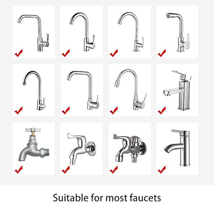 360-Degree Rotating Faucet Filter Sink Water Faucet Filter Water Purifier Faucet Filter Purifier for Kitchen and Bathroom,Removes Heavy Metals and Hard Water(Blue)
