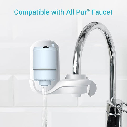 [Alkaline] AQUA CREST CF08D Faucet Filter, Compatible with All PUR® Plus Water Filter, PUR® Plus RF9999® Faucet Water Filter, 6-Month, 900-Gallon, 3 Pack
