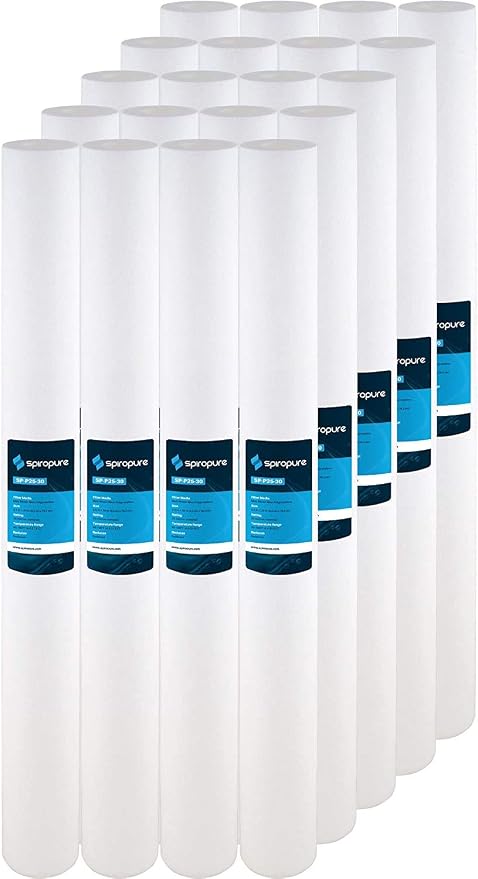 SpiroPure 30x2.5 25 Micron Sediment Water Filter SDC-25-3025 P25-30 20 Pack