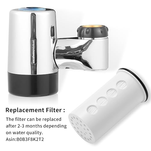 Legionela Faucet Filter Faucet Mount Water Filtration System, Tap Water Filter, Lab Tested & Certified - Log 7 Reduction (50)