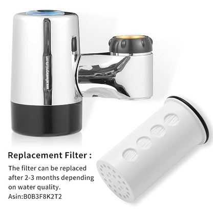 Legionela Faucet Filter Faucet Mount Water Filtration System, Tap Water Filter, Lab Tested & Certified - Log 7 Reduction (50)