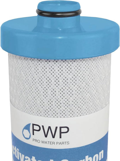 RV Water Filter Activated Carbon Block Push-Nipple Cartridge OEM 2.5 x 10" for RCS/FR1 Housing Replaces KW1 and FRE-10-BN (2)