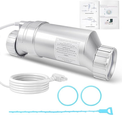 Salt Cell T-15 Upgrade Replacement Fit for Hayward BLT15H W3T-CELL-15 Pool Salt Turbo Cell Chlorinator Generator Up to 40,000 Gallons