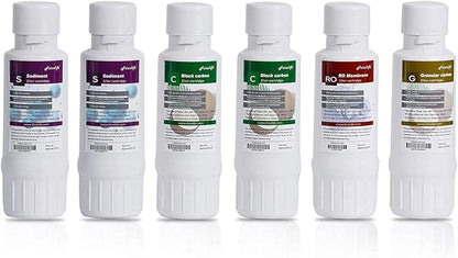 FRIZZLIFE W5006 Water Filter Replacement Cartridge For WA99 RO Reverse Osmosis System - From Second Year Replacement Cartridge Set (6 Pack)
