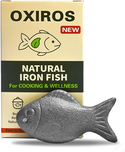 Iron Fish for Cooking - Natural Iron Source for Iron Deficiency Support - Reusable Supplement Alternative for Vegans, Pregnancy & Women